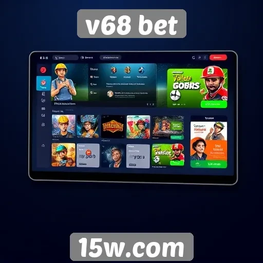 Interface amigável melhora experiência no v68 bet
